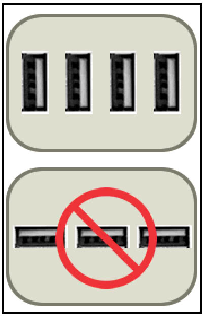 image showing Difference between parallel and in-line port arrangement
