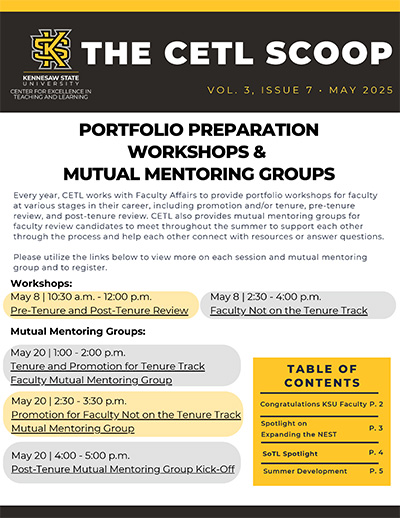 Cover of the CETL Scoop News Letter Vol-3 Issue-7 May-2025