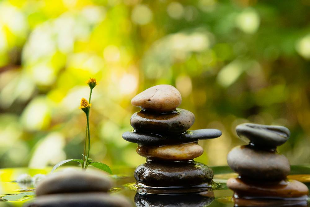 stones stacked on top of each other 