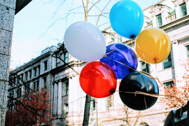 multicolored ballons