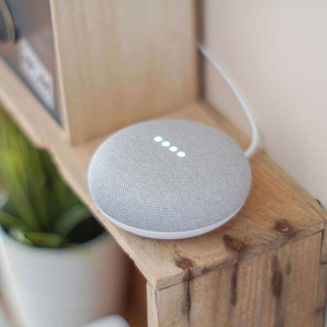 ai home device on living room table