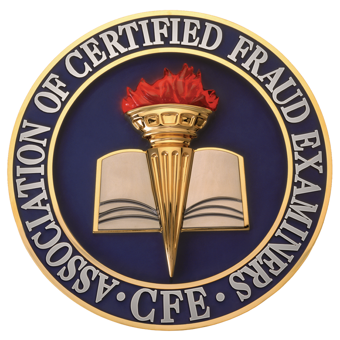 Certified Fraud Examiner logo.