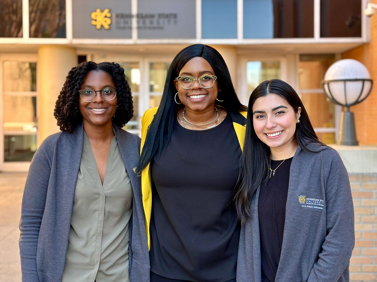 Pictured from left to right: Morgan Dennis Jones, Brooklin Cox, and Libna Amaro