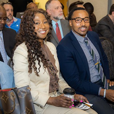 KSU Business Students at a conference event.