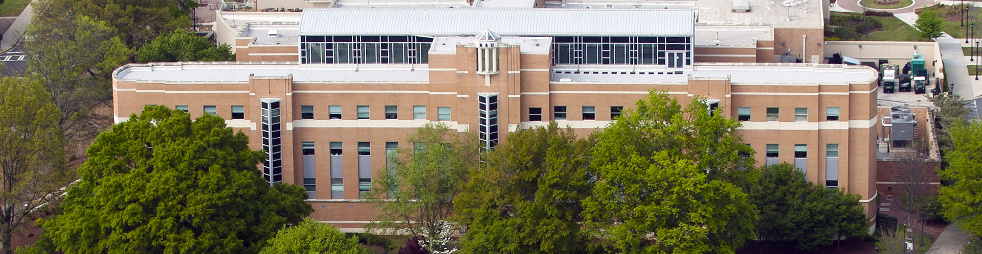 outside view of Coles College Burruss Building