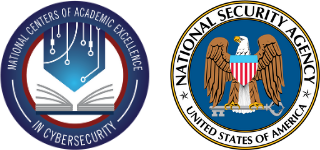 Logo for the National Centers of Academic Excellence in Cybersecurity and Logo for National Security Agency