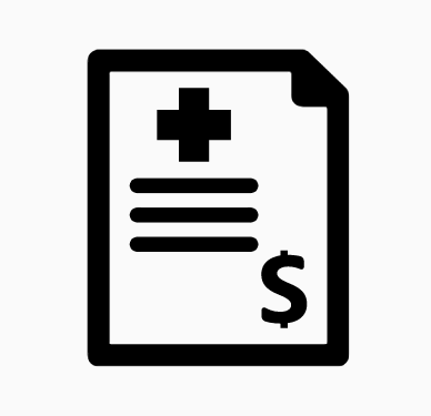 medical type emoji expressing medical bill