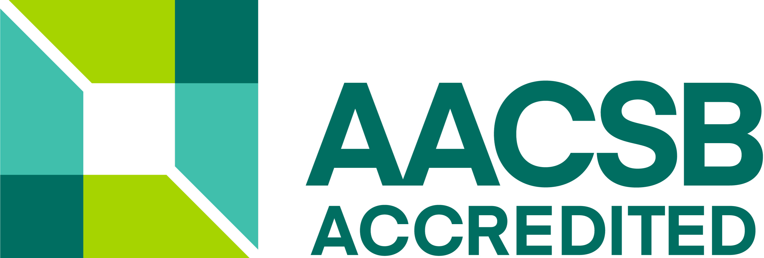 AACSB accredited logo.