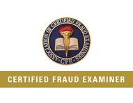 Certified Fraud Examiner logo.