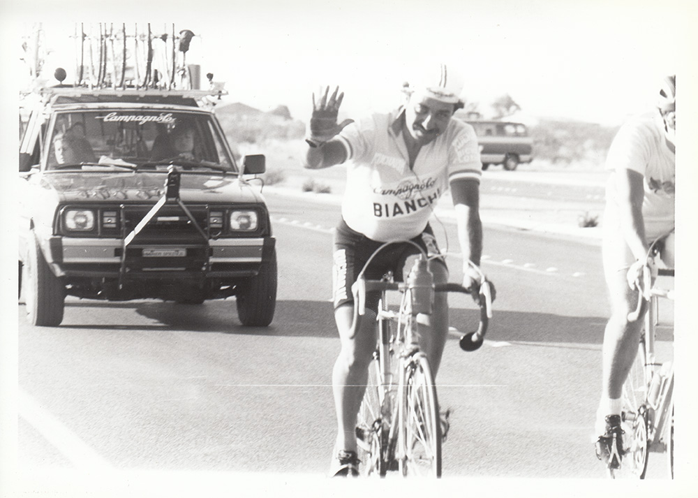 Michael Coles in the 1984 Spirit of America Ride