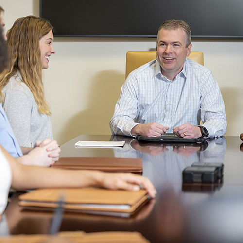 Accounting professor Marcus Caylor