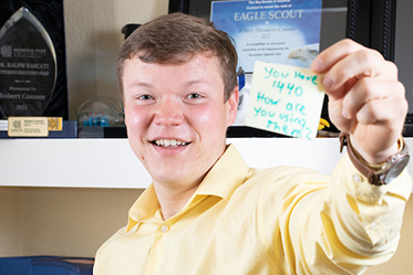 Management major Robert Connor was named the Ralph Rascati Outstanding PEGS student by the Kennesaw State University Honors College