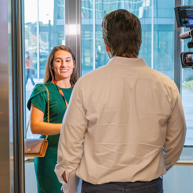 Kennesaw State students take elevator pitches to the next level with TK Elevator