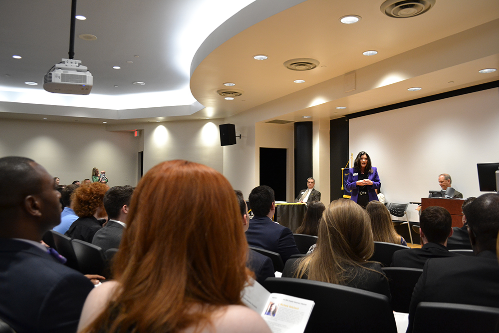 Michele Velcheck at Kennesaw State University Beta Gamma Sigma Induction