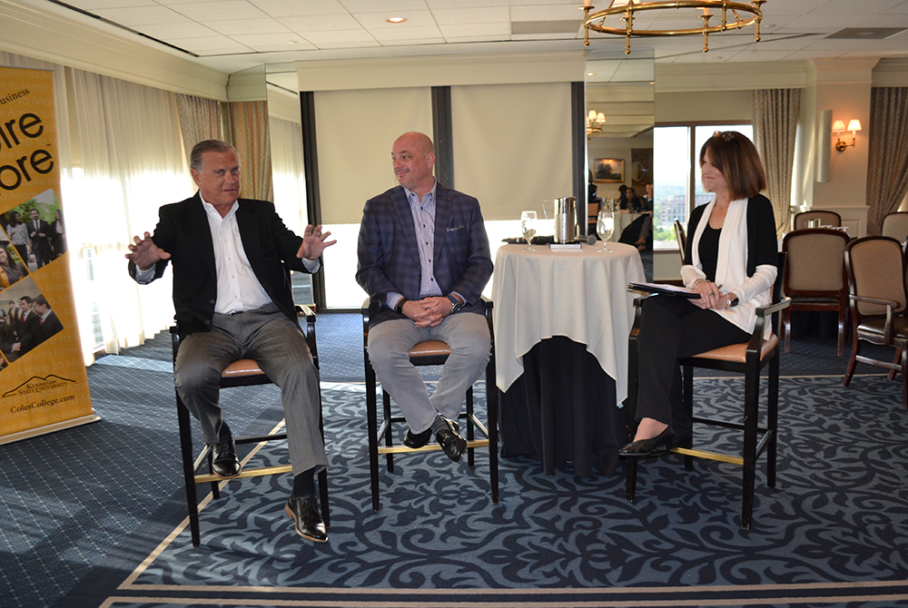 Bob Kilinski, Bill Lako, and Kat Schwaig at the Clary Series