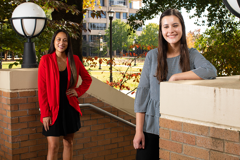 Alana Agcaoili and Elise Majetich are two of the first majors in Kennesaw State University's Hospitality Management Degree Program