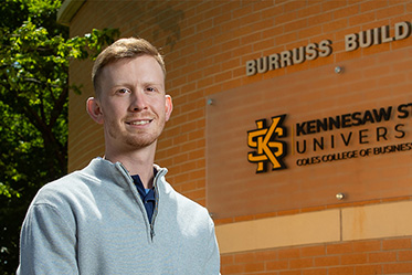 Coles College double major Jacob Rybak earned national recognition for research