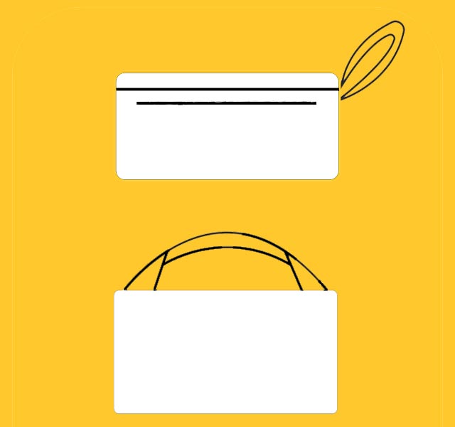 clutch and purse icon.