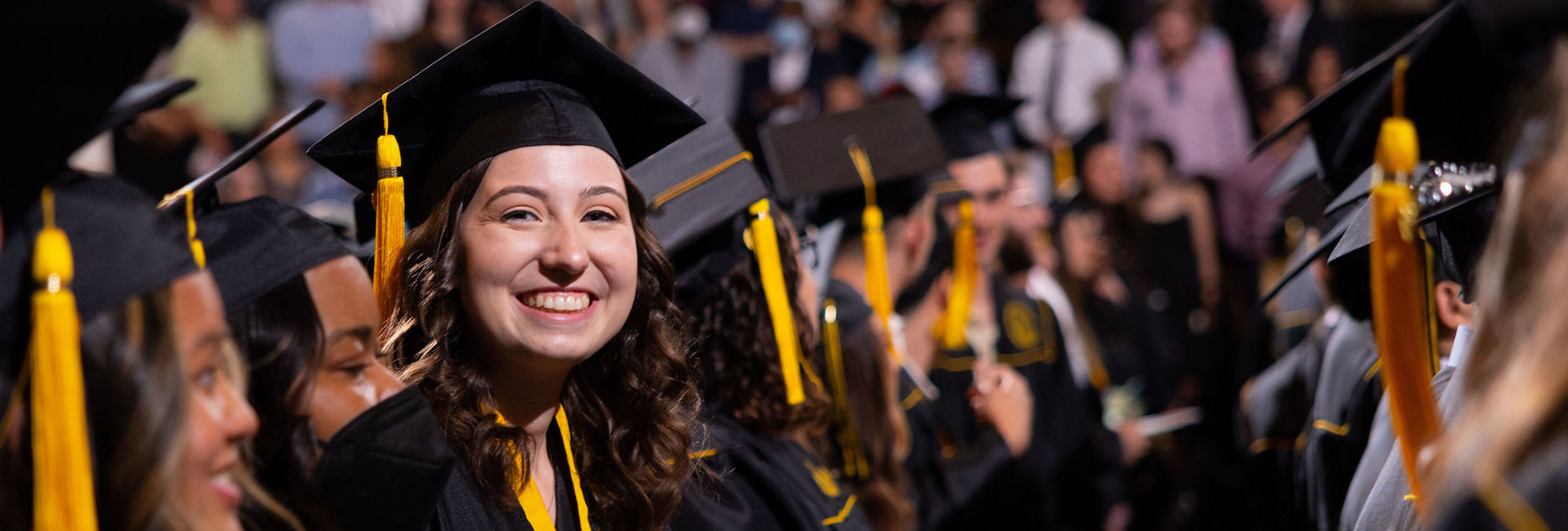 KSU students seated for graduation