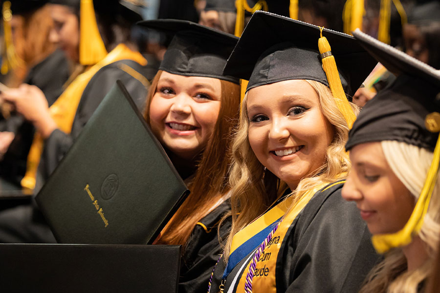 KSU graduating students at the ceremony