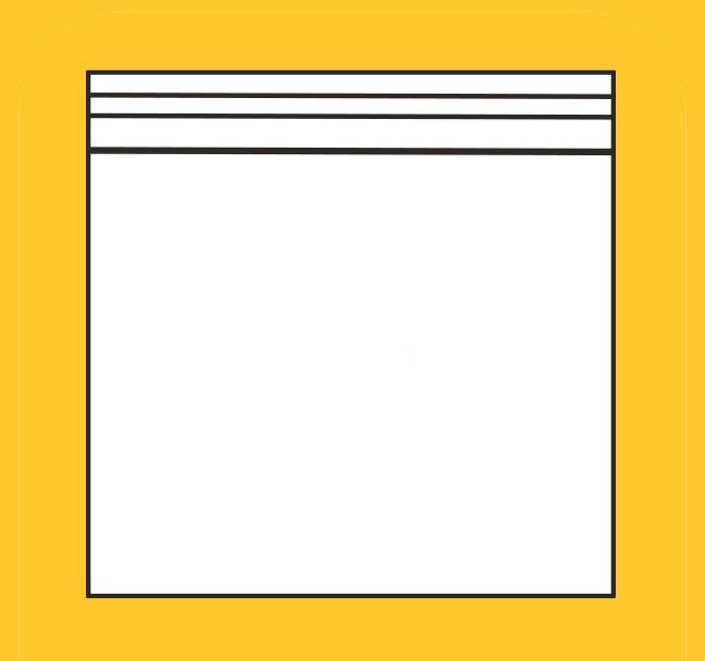 plastic zip lock bag icon.