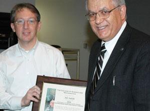  / 2009-2010 CSM Distinguished Awards, Distinguished Part-time Chemistry Faculty Award, Ali Saleh and Dr. Mark Mitchell (chair)