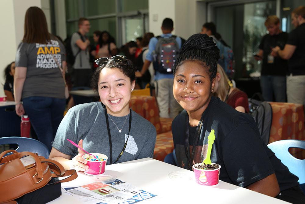  / AMP students enjoying Menchies ice cream!