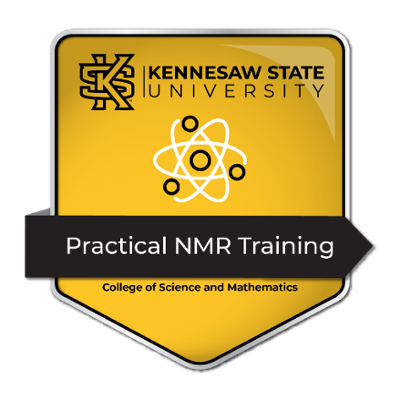 Practical NMR Training badge for the College of Science and Mathematics at Kennesaw State University