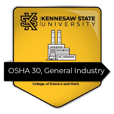 Badge graphic for OSHA-30, General Industry micro-credential