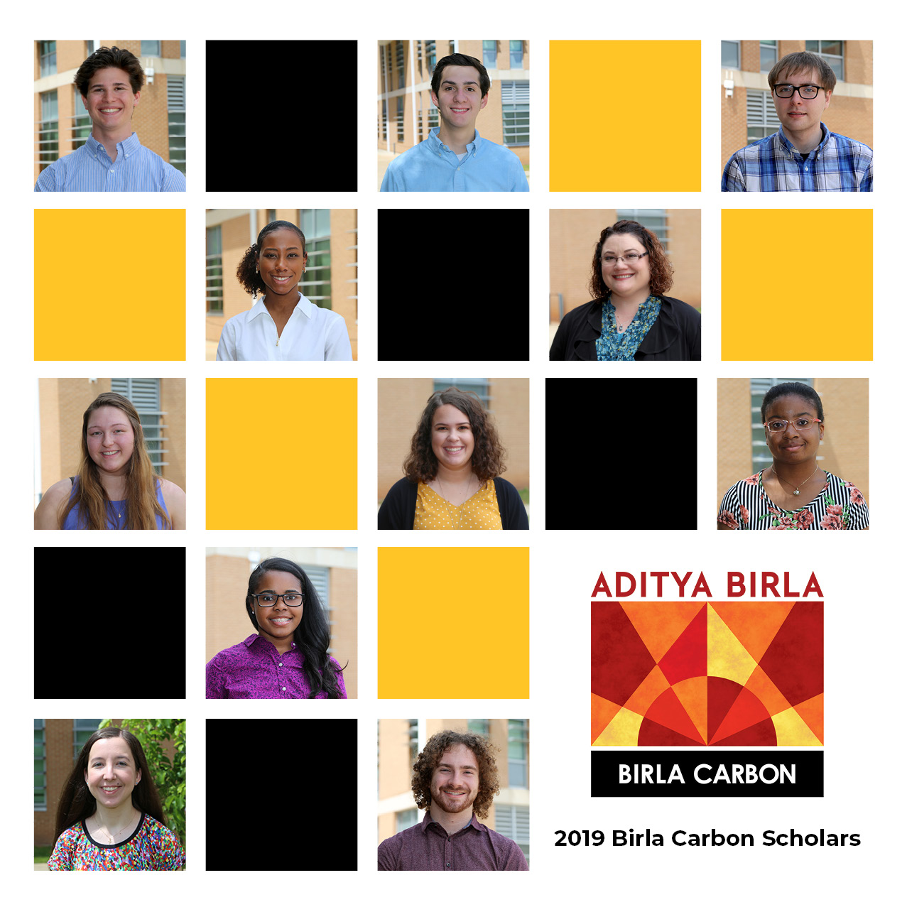 2019 Birla Carbon Scholars Program recipients.