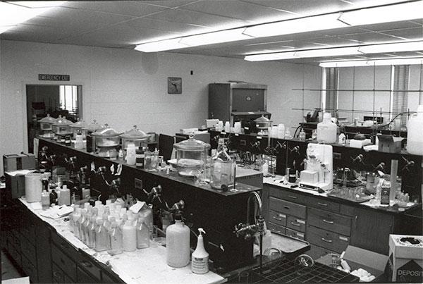 Science Lab in the 1980's at Kennesaw State University.