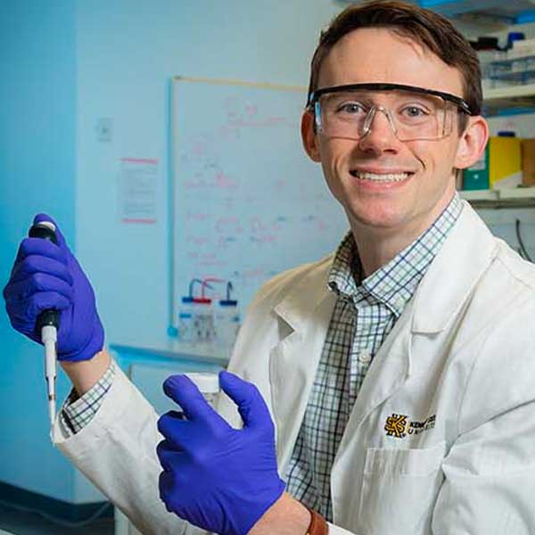 John Barrows, student in the College of Science and Mathematics