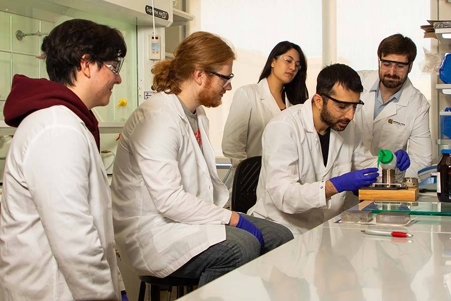 csm research group in lab