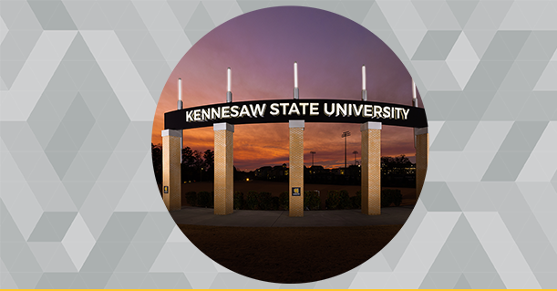 Decorative - KSU sign on the Kennesaw Campus