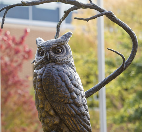 owl memorial statue