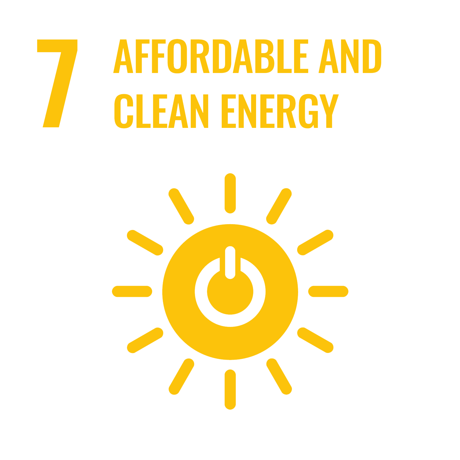 United Nations Goal #7 Affordable and Clean Energy