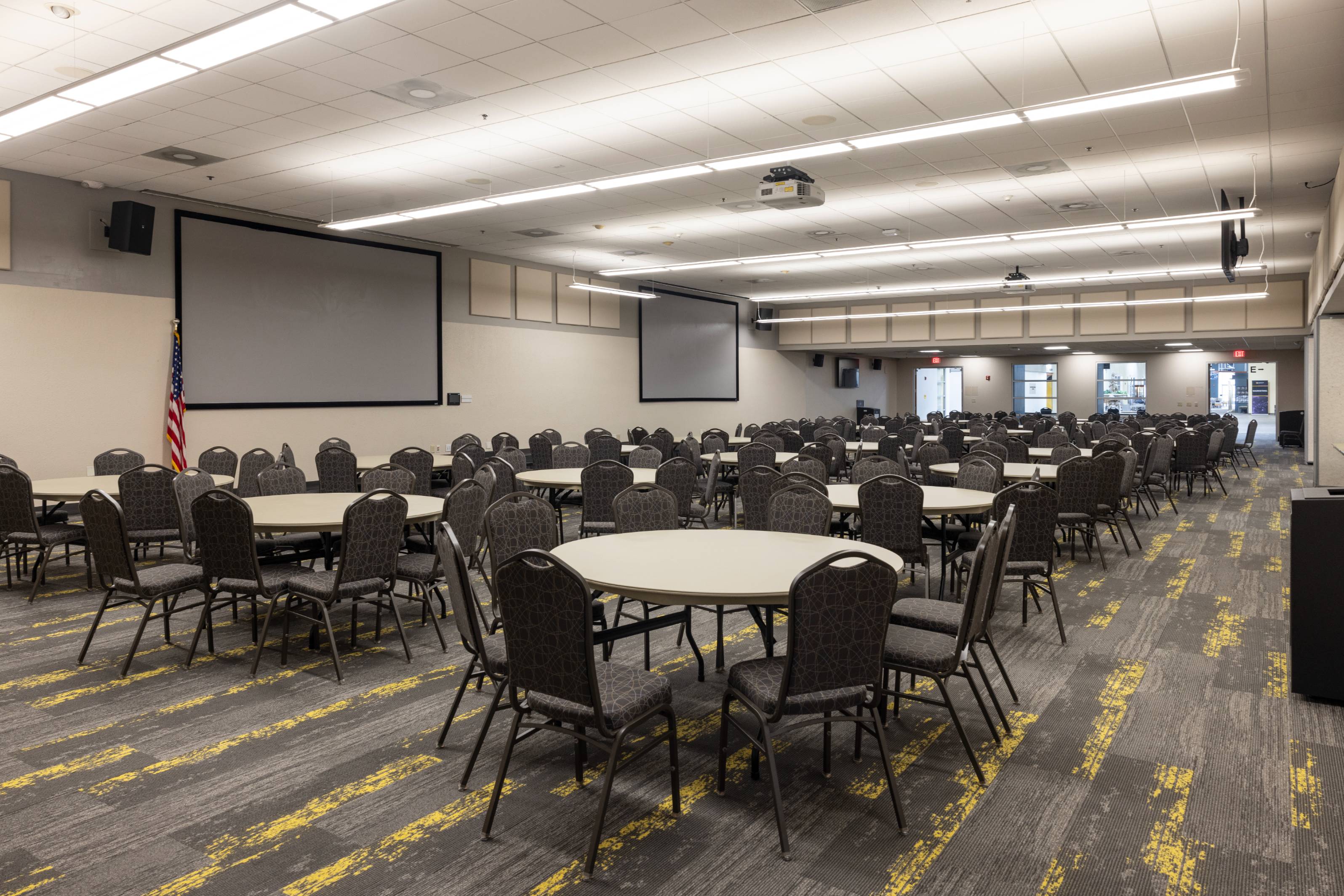 tables and chairs in KSU Center Room 400