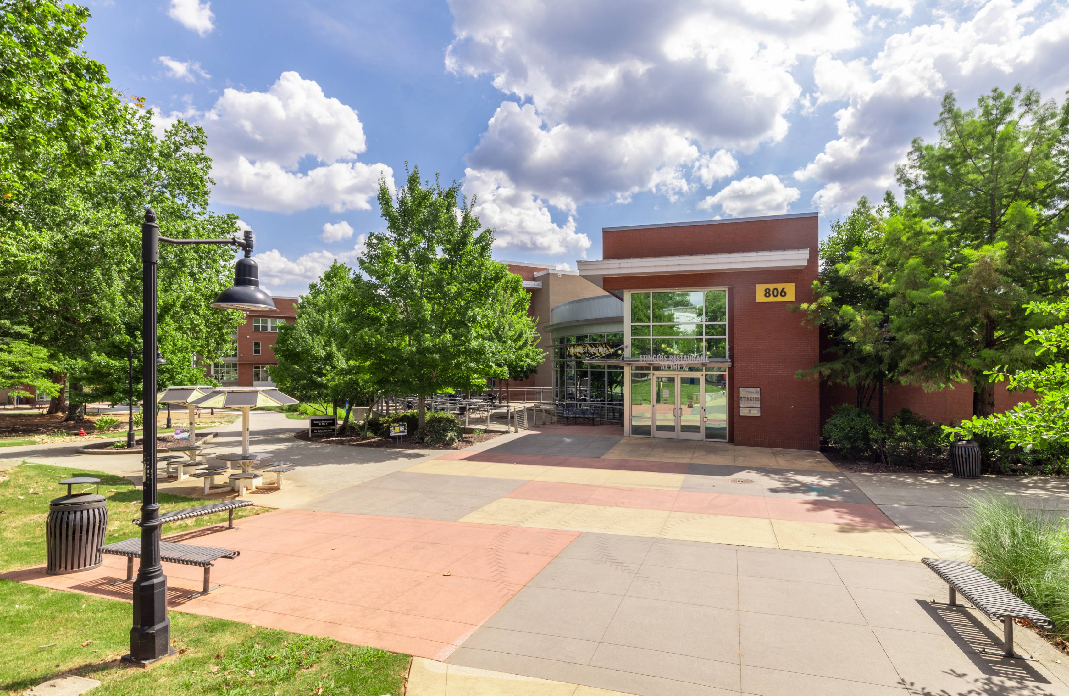 Space outside the dinning hall