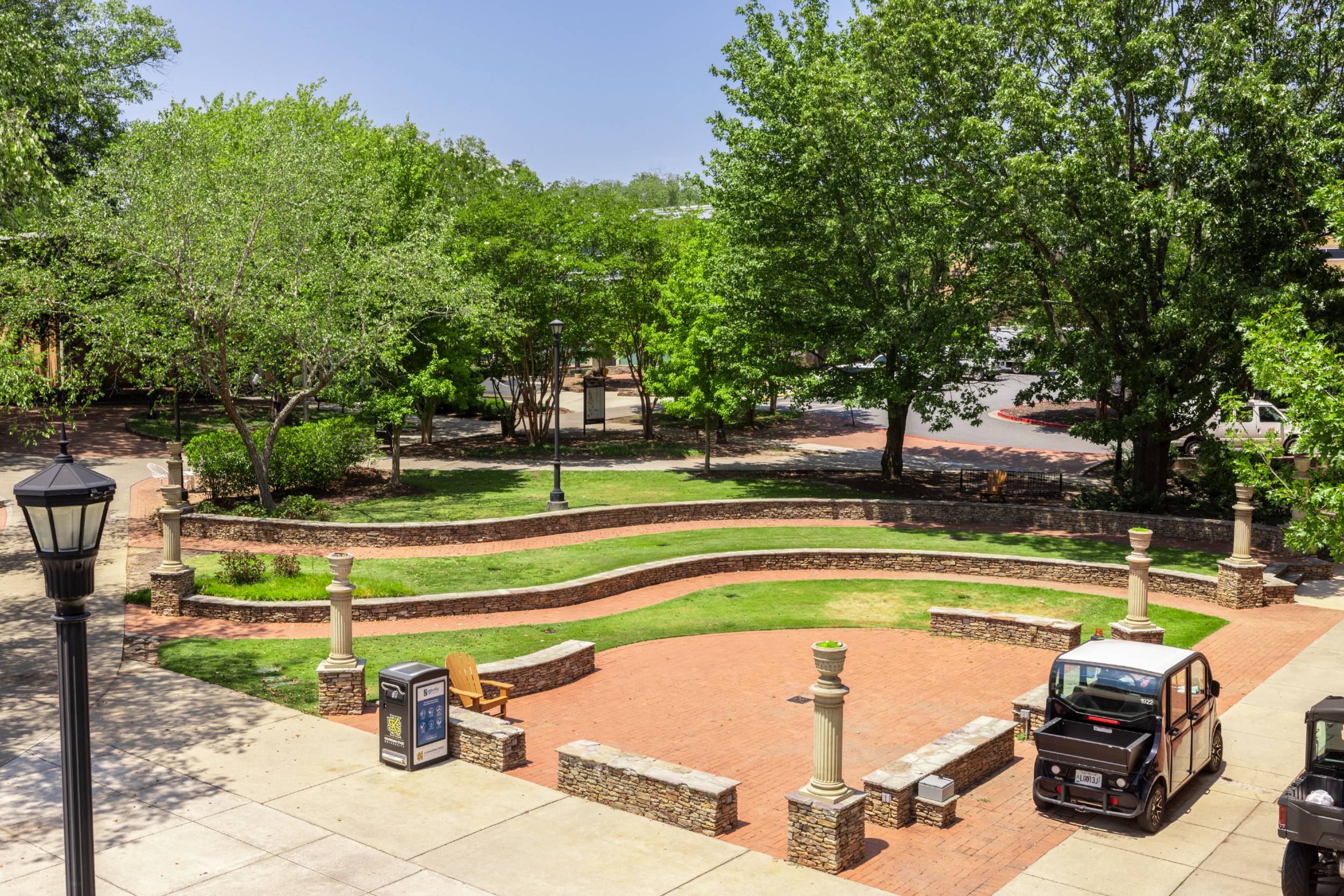 green space outside the student center