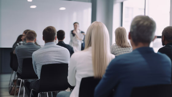 Photo of a simple meeting that our KSU Events and Venue Management department can conduct for your next simple meeting.