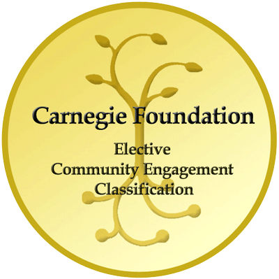 carnegie foundation elective community engagement classification icon with root imagery