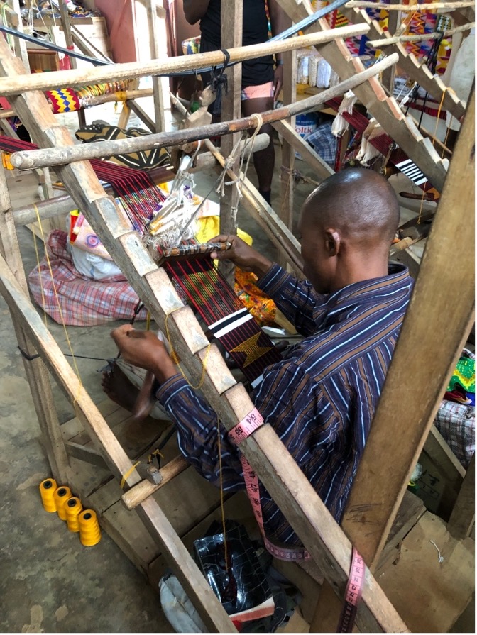 Category: Cultural Identity - Third Place / Category: Cultural Identity - Third Place "Kente in Progress" Carley Cox Ghana