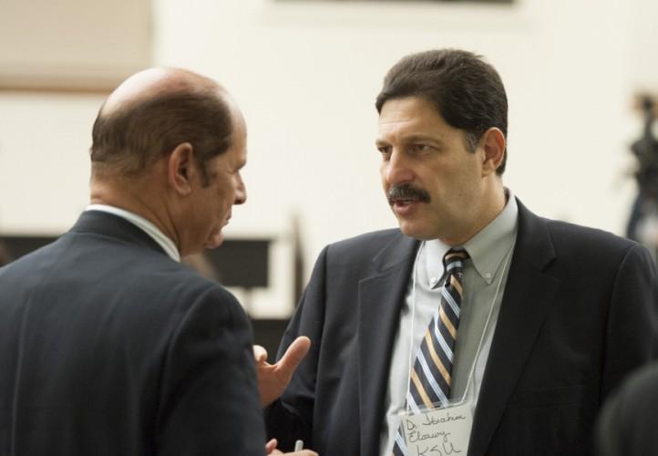  / Assistant Professor of Arabic Dr. Mohamed Arafa (left) and Executive Director for the Academy for Inclusive Learning and Social Growth Dr. Ibrahim Elsawy (right)