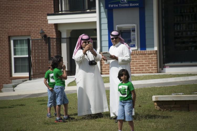  / 
International students from Saudi Arabia enrolled in Kennesaw State's Intensive English Program.