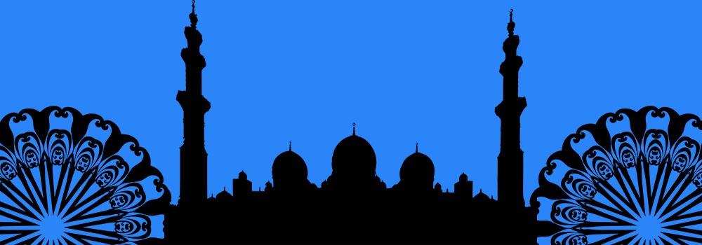 silhouette of mosque