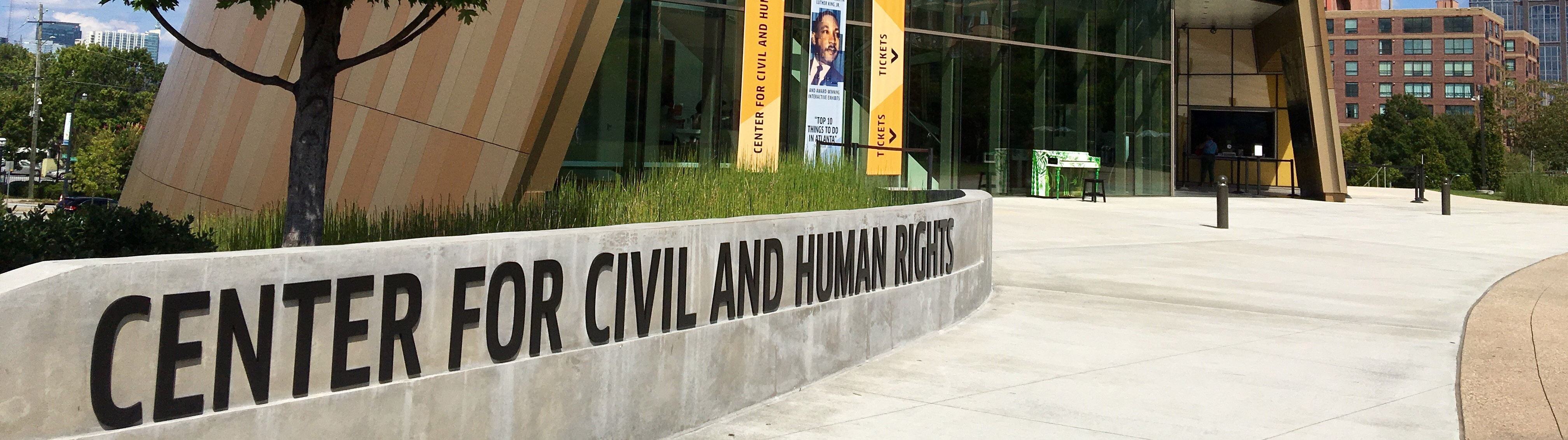 outside of center for civil and human right museum