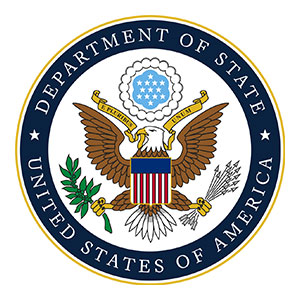 U.S. Department of State logo.