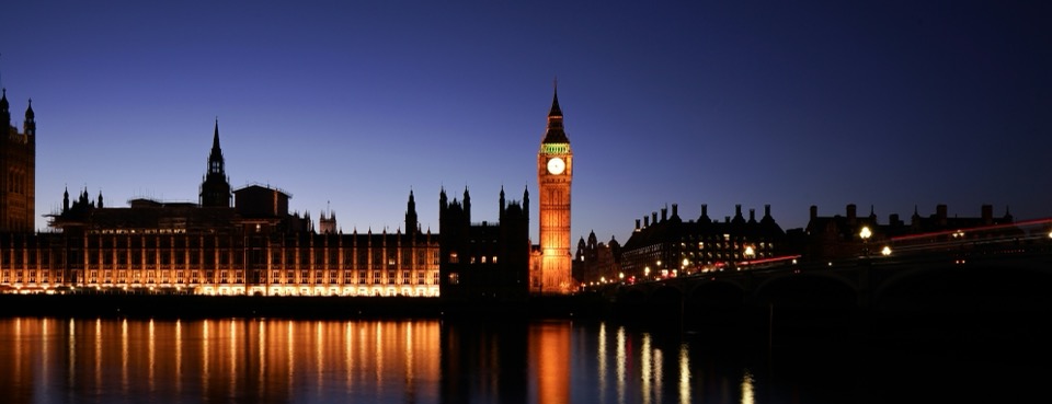 London at night