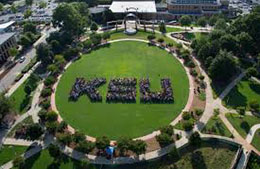 photo of KSU courtyard aerial view