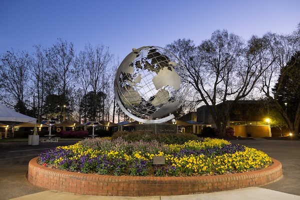 globe outside Marietta campus